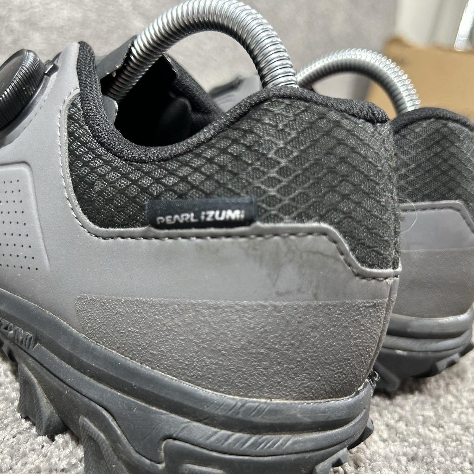 Pearl Izumi  X-ALP Summit BOA Mens Sz EU 43 US 10 Grey Black Cycling Shoes Used