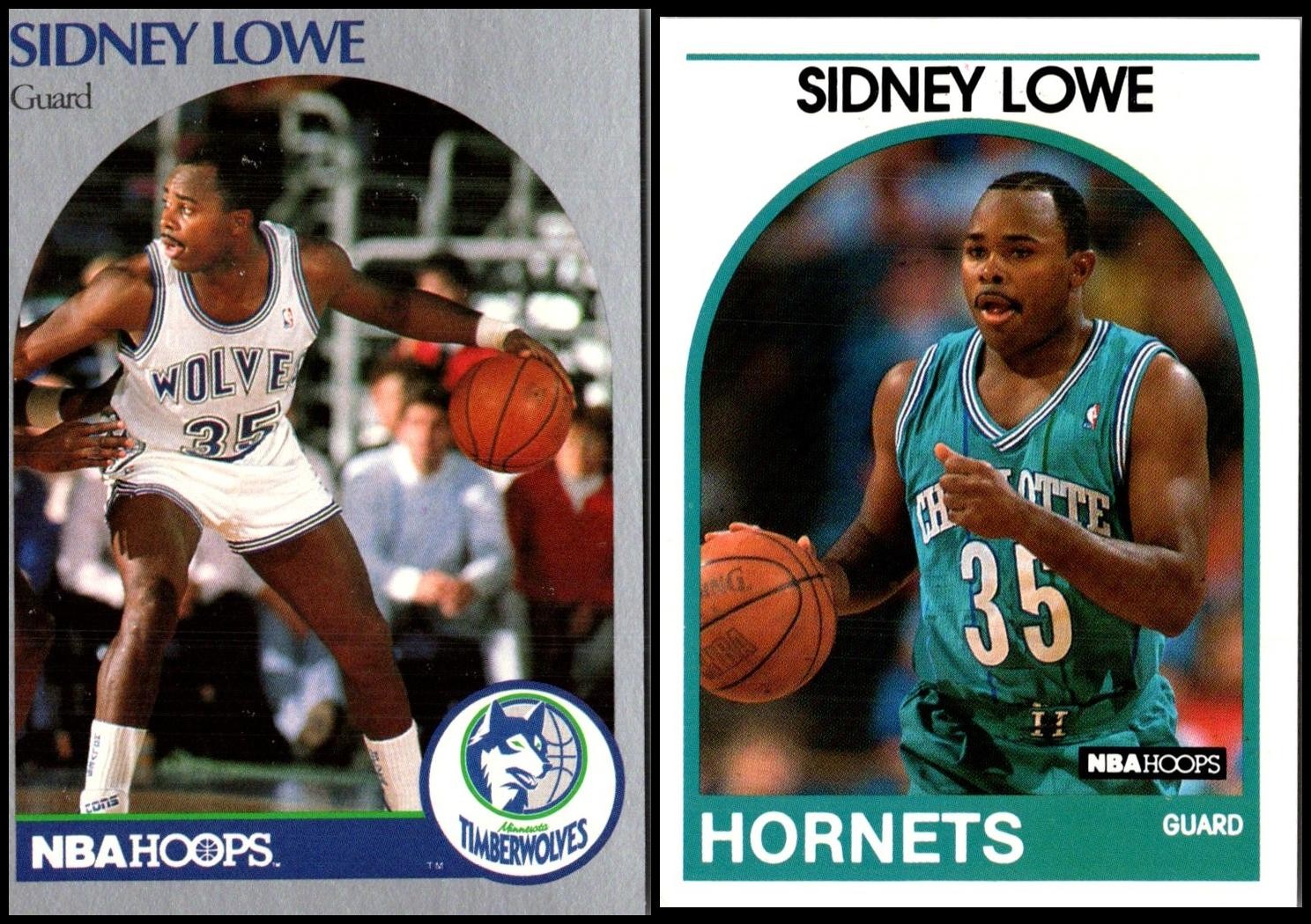 Sidney Lowe (2) Card Lot -