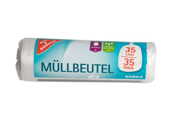 Gut & GüNstig 35 MüLlbeutel 35 Liter, Abfallbeutel, AbfalltüTen, MüLltüTen-image