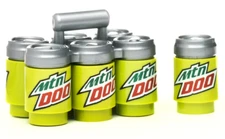 LEGO Minifigure Custom Pad Printing Soda Soft Drink 6 Pack +1 Can MTN DOO  NEW
