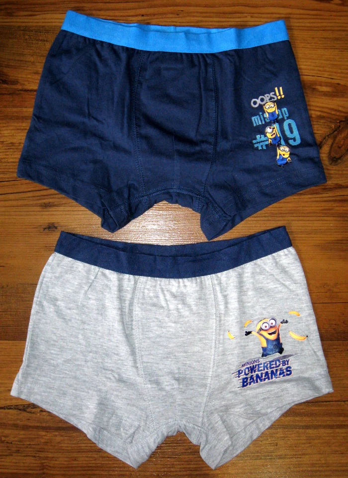 2-er Pack Minions Boxershorts Gr. 110-116, 122-128, 134-140 Despicable Me Jungen