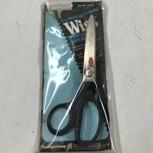 Vintage Left-Handed Wiss Pinking Shears CB7LH Scissors Seamstress Tailor
