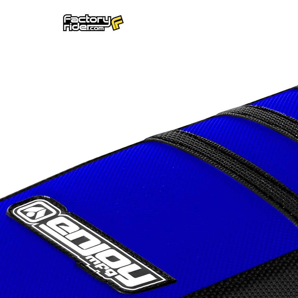 2000-2012 YAMAHA TTR 250 Seat Cover By Enjoy MFG BLACK BLUE BLACK RIBS #92 - Image 3 of 4