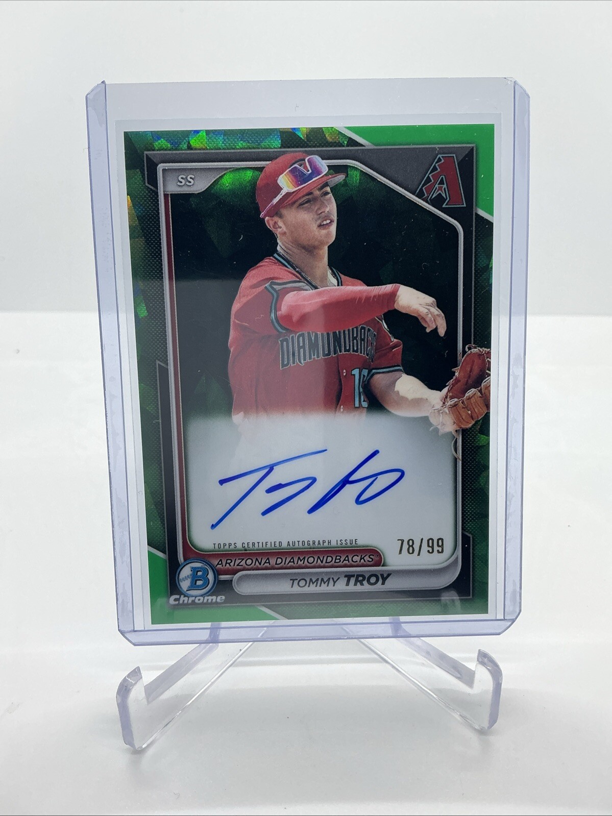 2024 Bowman Chrome Sapphire Tommy Troy Auto /99 #BSPA-TT
