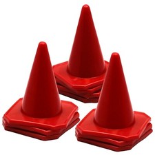10 Pack 4 inch Red Cones for RC Remote Control Car Racing Slalom Traffic Cones