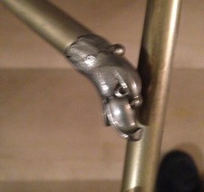 WALKING UMBRELLA EARLY 900 AS PICTURED CERBER SHAPED HANDLE