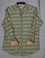 Robert Graham M Multicolor Striped Long Sleeve Button Up Flip Cuff