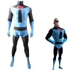 Mr. Incredible Jumpsuit Bob Parr Cosplay Bodysuit Adult & Kids Halloween Costume