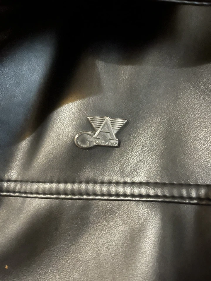 Chaqueta de cuero sintético AG Milano para hombre Foto 2 de 3