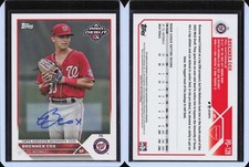 2023 Topps Pro Debut Autograph Auto #128 Brenner Cox - FCL Nationals