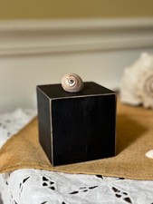 Distressed Black Wood 4 Inch square riser, Black plant riser, Black wood block ,