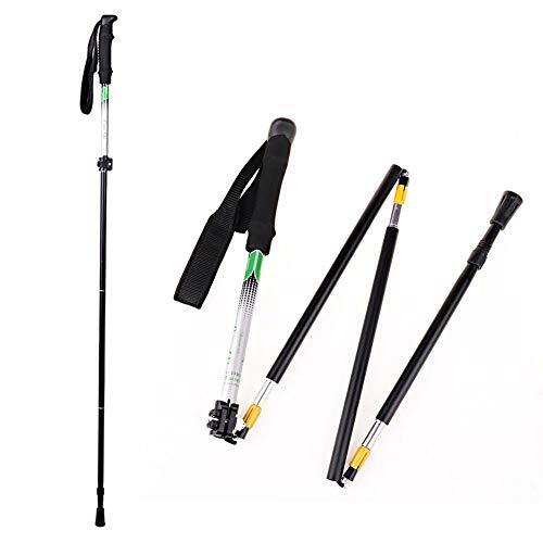 Travel Folding Trekking Hiking Pole with Carrying Case,Collapsible Cane Adjus...