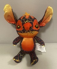 Disney Stitch Plush Hawaiian Elements Fire Volcanic Black  Orange Just Play