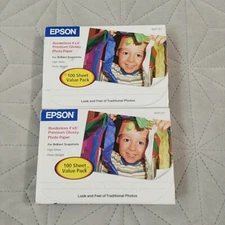 Lot of 2 Epson S041727 Premium Photo Paper - 100 Sheets each 200 total NEW !