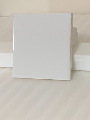 Vintage New Ceramic Daltile Kohler #K101 White  4 1/4'' X 4 1/4''   Gloss