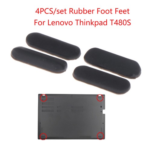 4Pcs/set Rubber Foot Pad For Lenovo Thinkpad T480S Bottom Base Cover Replace _ou - Photo 6/10