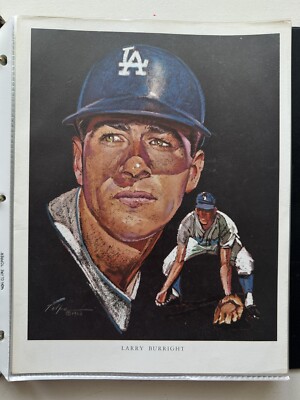 1962 Union 76 Oil Dodgers Portraits Complete Portrait Set Of 24 w