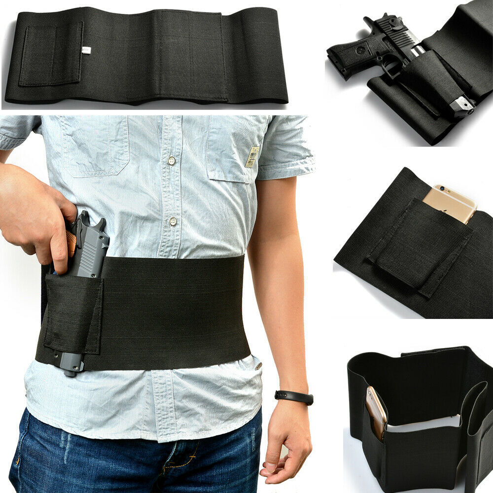 Concealed Carry Belly Band Holster for Glock 17/48 SIG Sauer P238