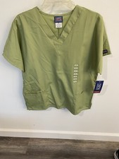 NEW Cherokee Originals Scrub Top Shirt SAGE GREEN Size Small NWT NOS