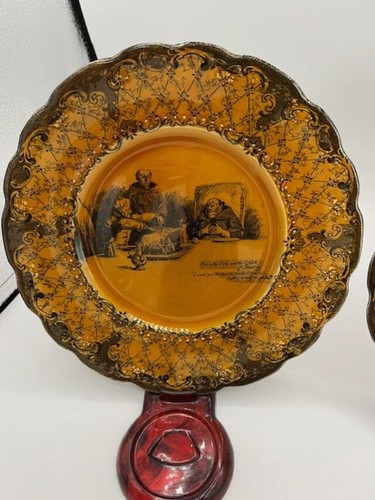 2 Antique Ridgways England Plates - Scenes From Coaching Days & Coaching Ways - Picture 2 of 8