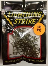 Lightning Strike SE3 Scud/Emerger Hook 100 Count Package Down Eye