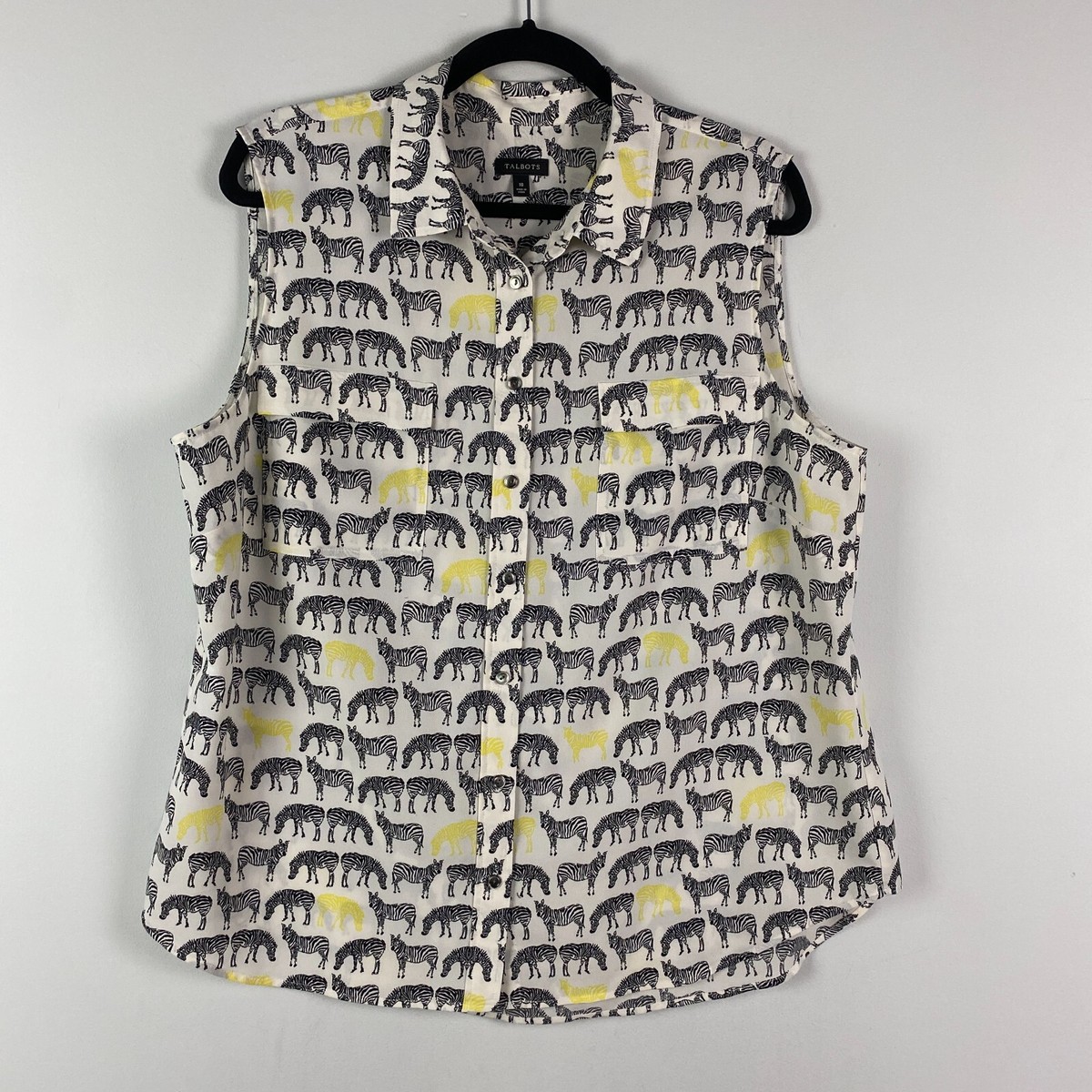 talbots sleeveless blouse