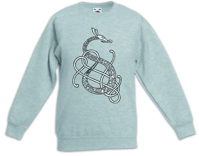 Norse Snake Dragon Kinder Pullover Vikings Schlange Drache Walhalla Wikinger