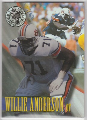 1996 Press Pass Premium Holofoil #42 Willie Anderson Bengals RC Auburn