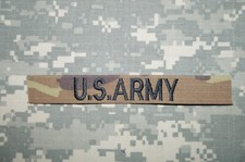 New US ARMY Name Tape OCP Pattern Sew On Military Patch Authentic Perfect Condit