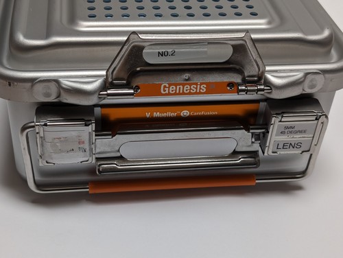 STRYKER 502-205-045 5mm 45 Degree w/ V.MUELLER CareFusion Container (USED). - Picture 5 of 24