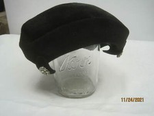 Vintage Draper 5th Ave Frank Jelleff Woman's felt Hat black with Rhinestones