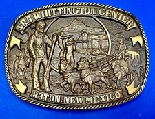 NRA Whittington Center Raton Mexico Collectors Edition Solid Brass Belt Buckle