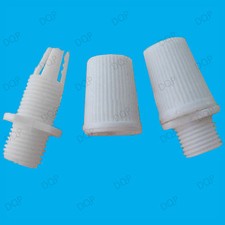 8x White M10 Thread Cable Wire Cord Grip For Pendant Light Sockets, Lamp Fitting