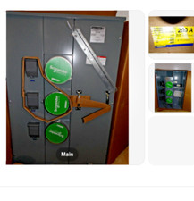 Square D MP43-200 Meter Pak, 200A 1PH, 3-gang 400A Main Buss Ring