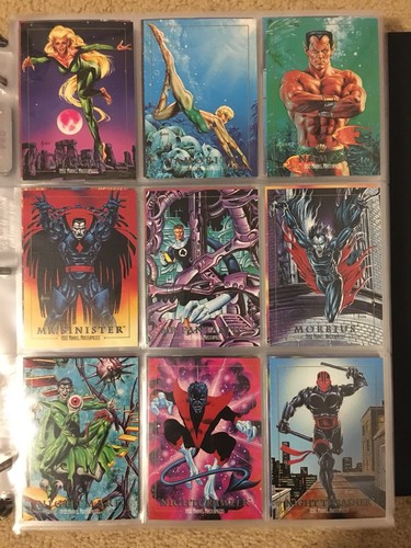 1992 Marvel Masterpieces Trading Cards COMPLETE BASE SET, #1-100 NM/M! Joe Jusko - Picture 7 of 12