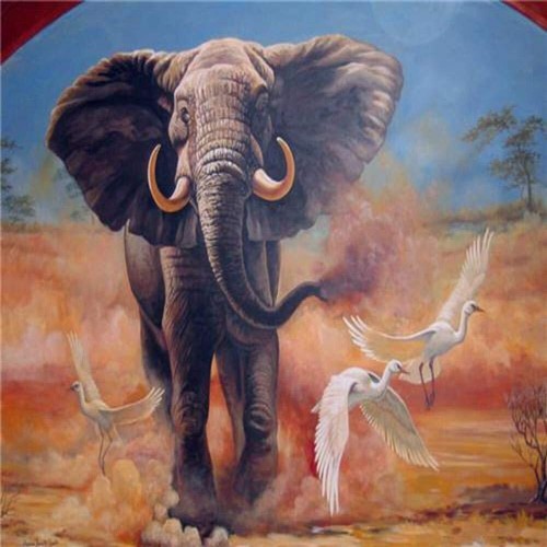 Kit de Pintura de Diamantes SparkleCraft 5D - Arte Completo de Estrás de Cristal de Elefante - Imagen 3 de 5