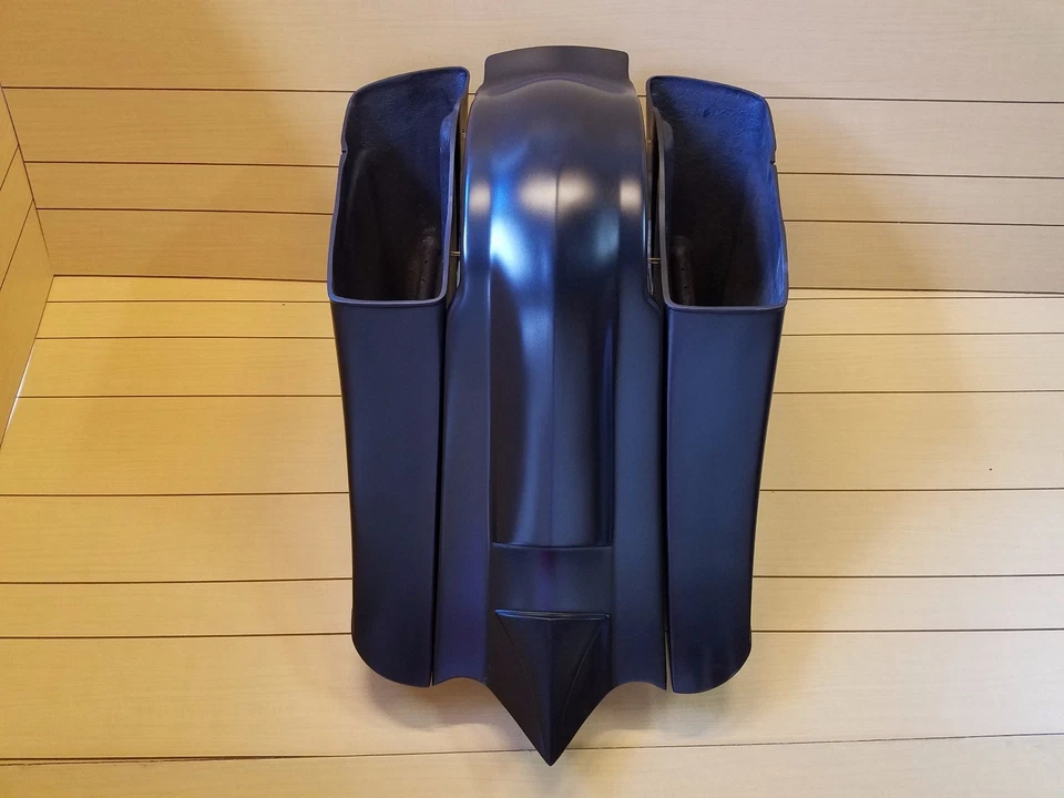 Harley Davidson 7" abajo 14" bolsas elásticas traseras/guardabarros para modelos Touring 97-2013 FL Foto 2 de 4