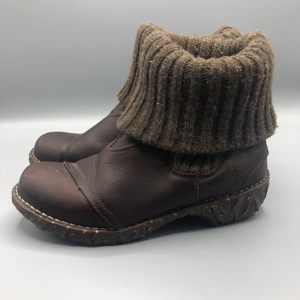 Avondeten Vlekkeloos Nationale volkstelling El Naturalista Womens Yggdrasil Ankle Boots Booties Brown Leather Pull On 6  | eBay