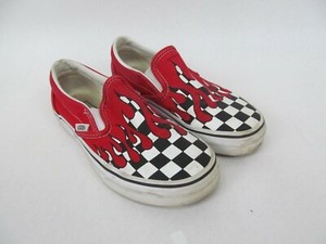 vans checkered red flame