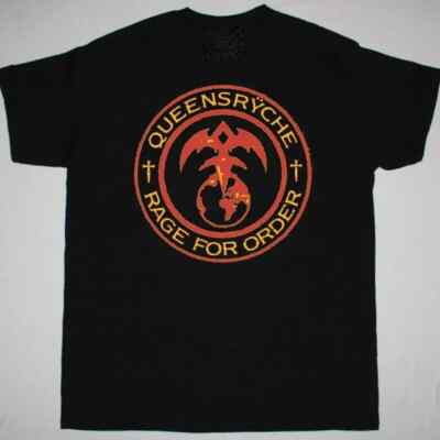 QUEENSRYCHE RAGE FOR ORDER Cotton All Size Black Unisex Tee Shirt