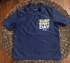 Oshkosh B'Gosh Toddler Surf Every Day Rashguard Size 2T Mock Neck Blue