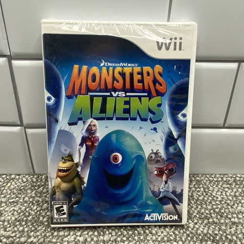 Monsters Vs Aliens Wii Nintendo Game New Sealed 2009 Rated E Family Fun