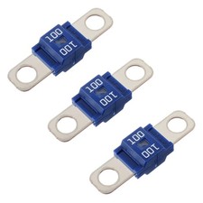 100 Amp AMI Midi High Current Bolt-On Fuses For Cars Trucks Set of 3 PCS