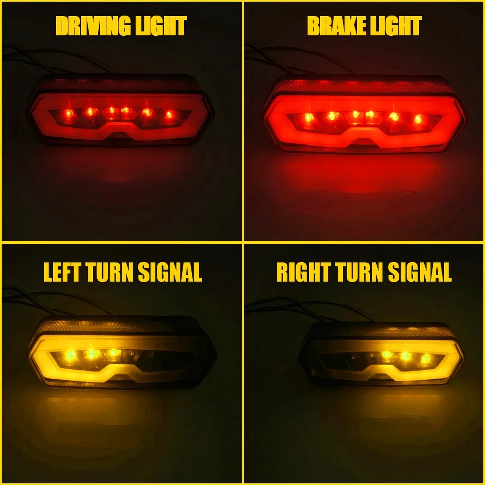 Integrated LED Brake Light For Honda MSX Grom 125 2013-2016 Turn Signals AUXITO - Image 4 of 4