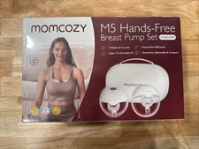NEW MOMCOZY M5 HANDS-FREE Breast Pump Set Double Pumps BPA FREE - SEALED