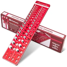 Updated 42 Nut and Bolt Thread Checker, Bolt Size and Thread Gauge with 19 Stand