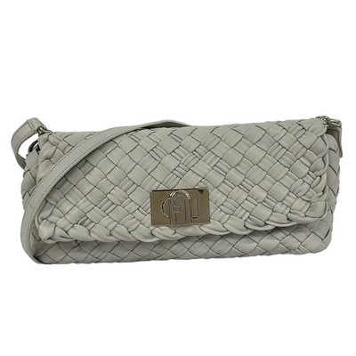 FURLA Primula - Cream Leather Shoulder Bag