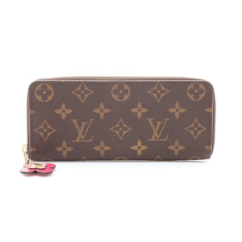 LOUIS VUITTON Portefeuille Clemence Long Wallet Monogram Canvas Brown M68314