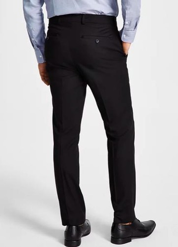Kenneth Cole Herren schwarz schmal Techni-Cole Hose 34 x 30 NEU $ 135 1230M541-084 - Bild 2 von 3