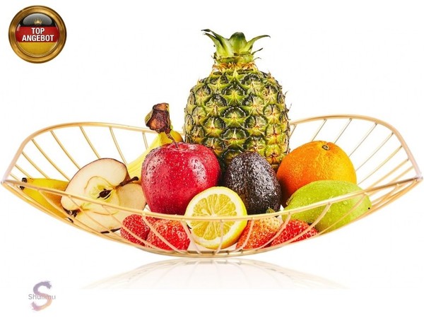 Linxiu Metall Obstkorb KüChe Moderne Obstschale Obstschalen ObstschüSsel P-image